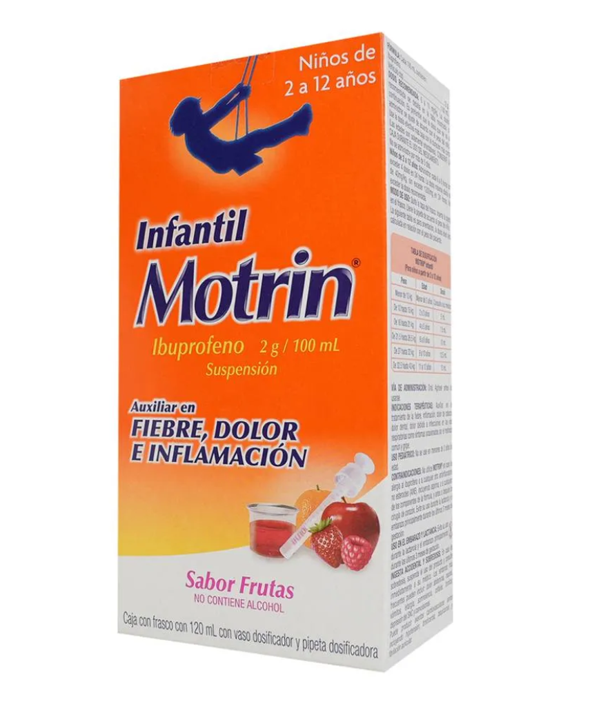 Motrin Infantil Fresa Frambuesa Suspensión 120 Ml  -N